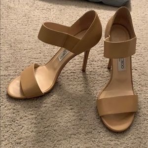 Tan jimmy choo feels sz 38